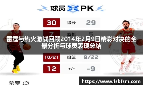 雷霆与热火激战回顾2014年2月9日精彩对决的全景分析与球员表现总结